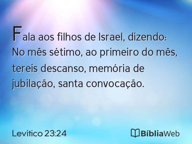 Levítico 23:24 em imagem para compartilhar