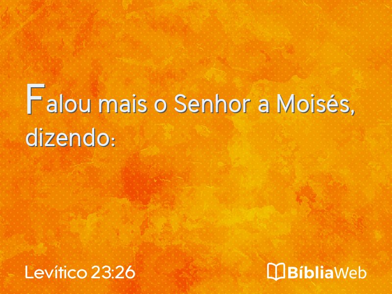 Levítico 23:26 em imagem para compartilhar