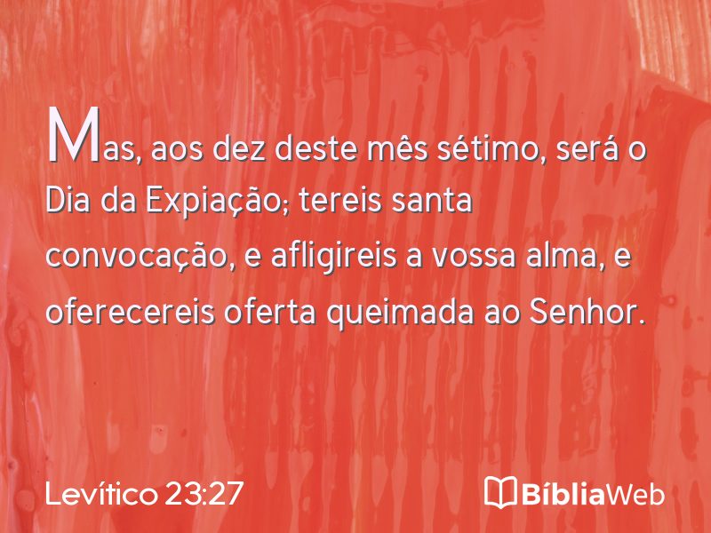 Levítico 23:27 em imagem para compartilhar