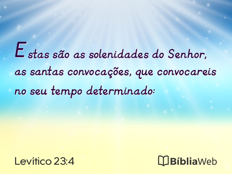 Levítico 23:4 em imagem para compartilhar