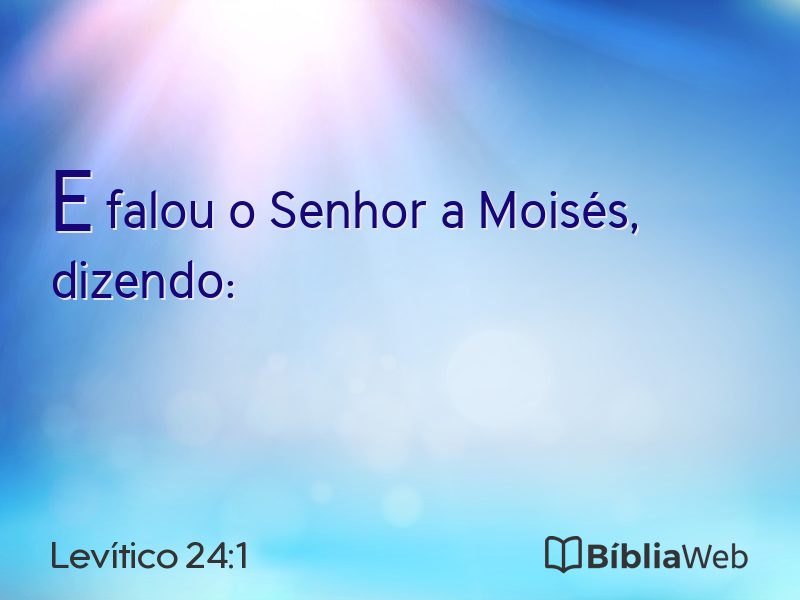 Levítico 24:1 em imagem para compartilhar