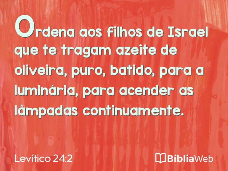 Levítico 24:2 em imagem para compartilhar