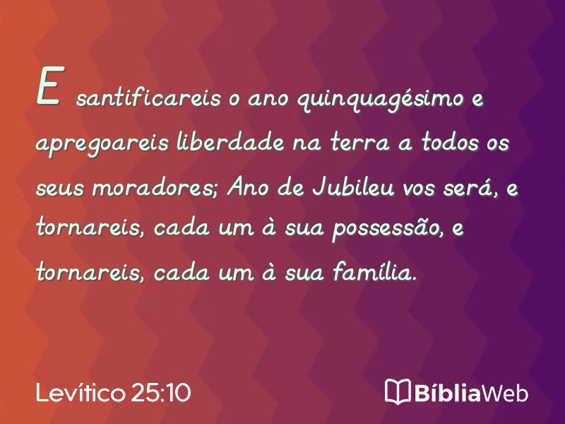 Levítico 25:10 em imagem para compartilhar