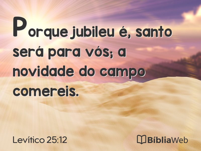 Levítico 25:12 em imagem para compartilhar