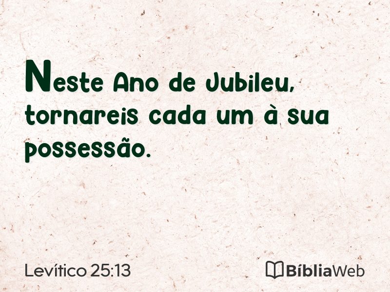 Levítico 25:13 em imagem para compartilhar