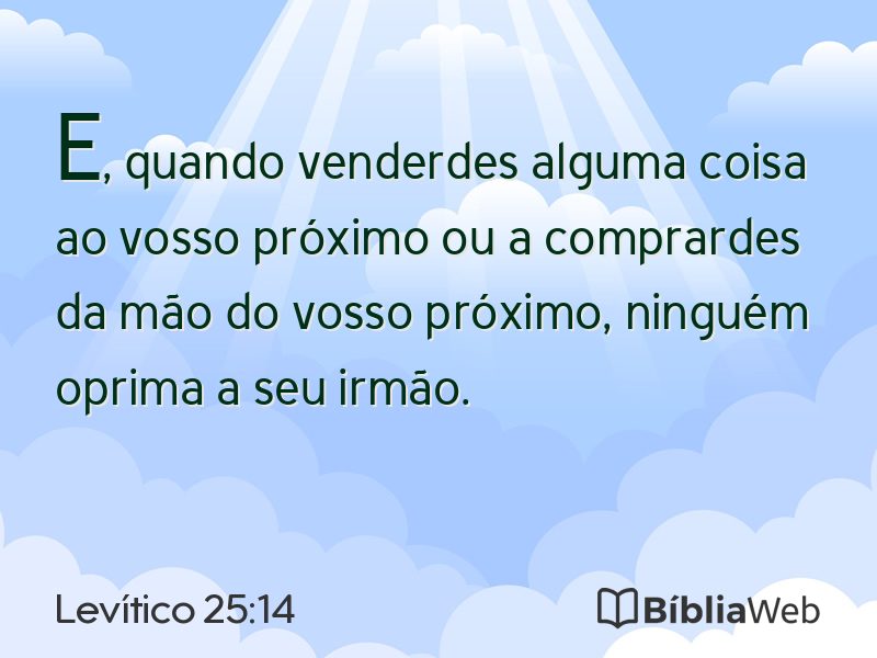 Levítico 25:14 em imagem para compartilhar