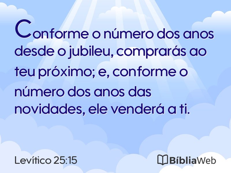 Levítico 25:15 em imagem para compartilhar