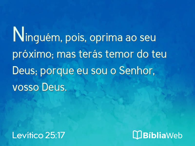 Levítico 25:17 em imagem para compartilhar
