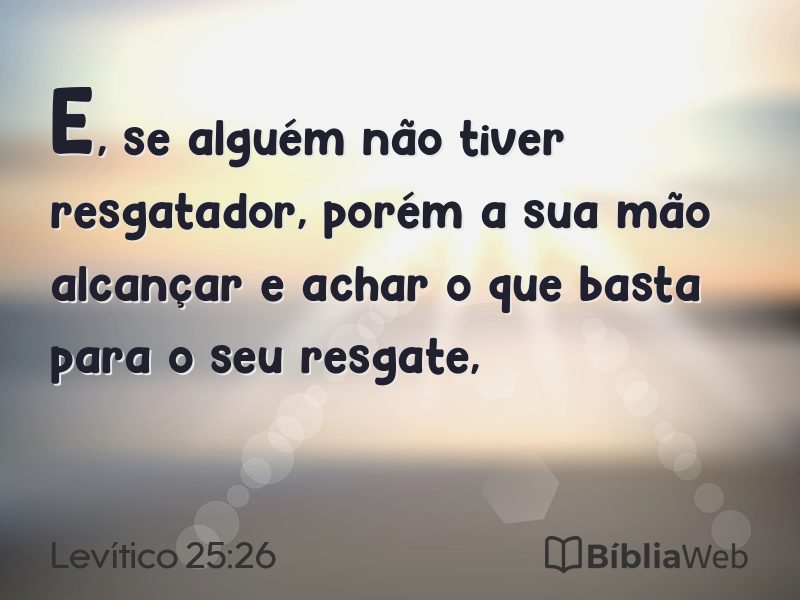 Levítico 25:26 em imagem para compartilhar