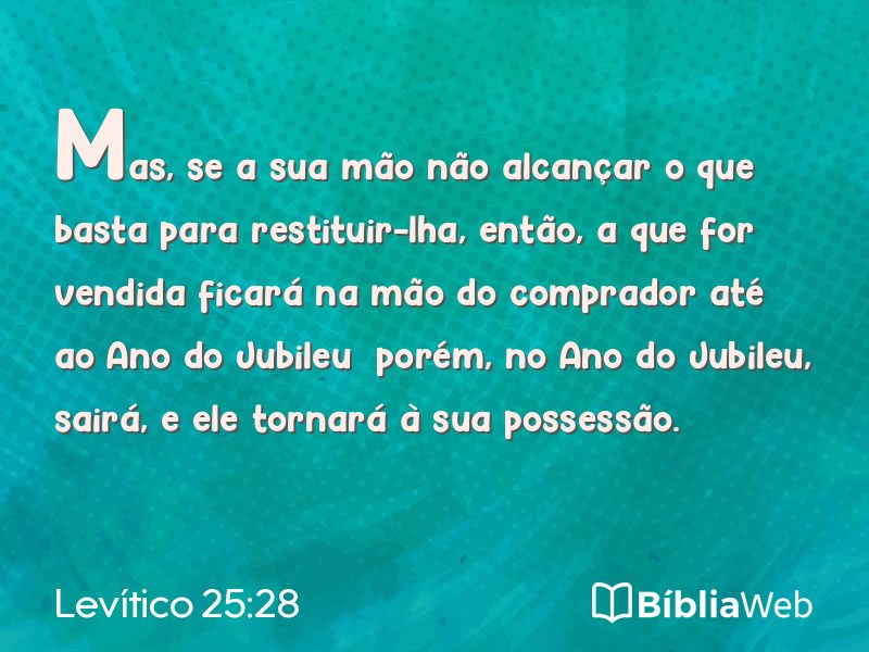 Levítico 25:28 em imagem para compartilhar