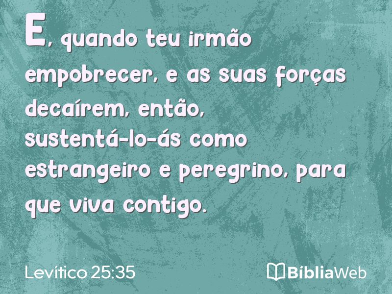 Levítico 25:35 em imagem para compartilhar