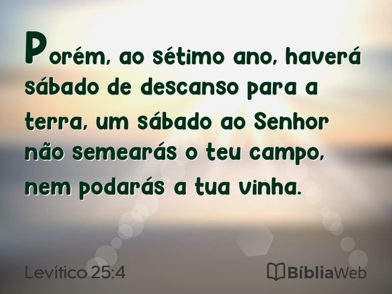 Levítico 25:4 em imagem para compartilhar