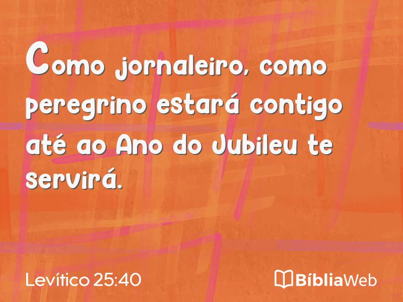 Levítico 25:40 em imagem para compartilhar
