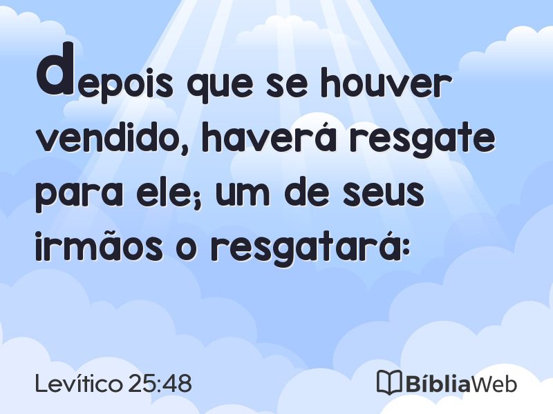 Levítico 25:48 em imagem para compartilhar