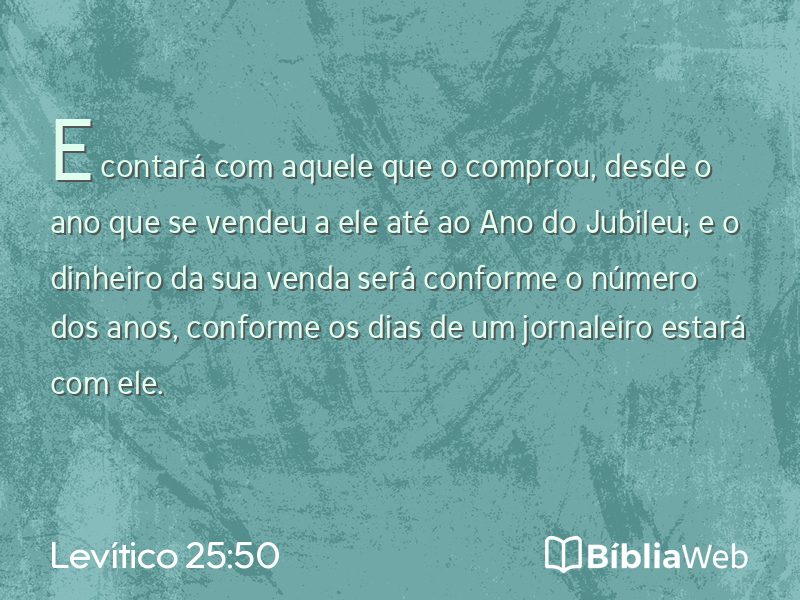 Levítico 25:50 em imagem para compartilhar
