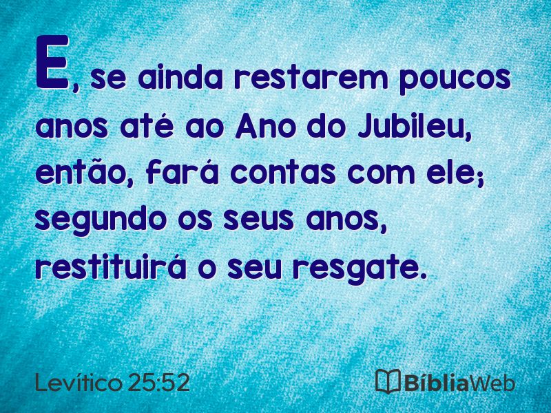 Levítico 25:52 em imagem para compartilhar