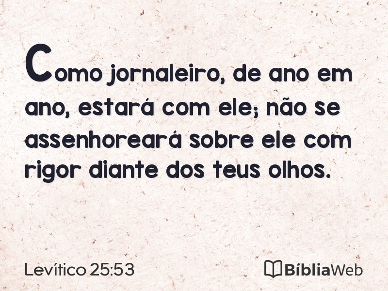 Levítico 25:53 em imagem para compartilhar