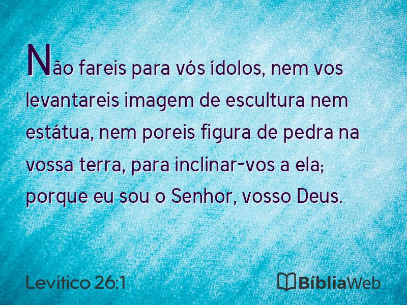Levítico 26:1 em imagem para compartilhar