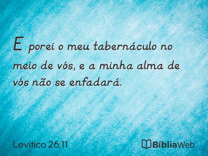 Levítico 26:11 em imagem para compartilhar