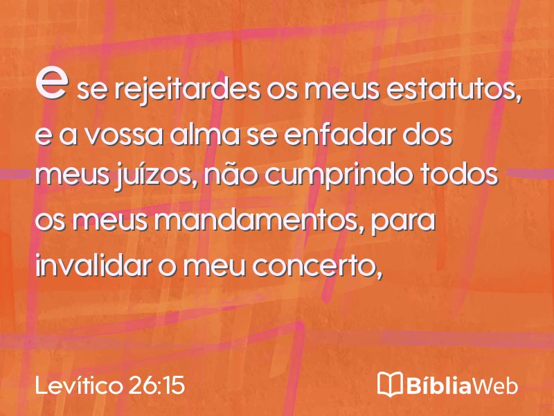 Levítico 26:15 em imagem para compartilhar