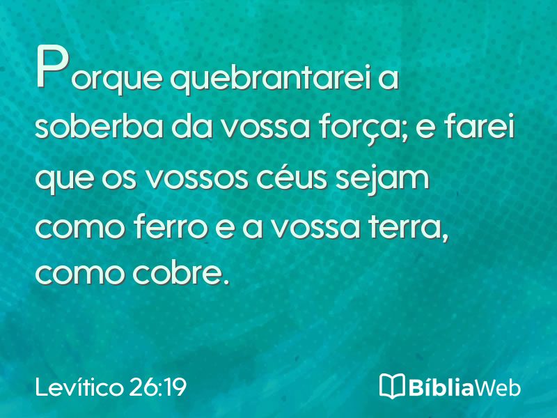 Levítico 26:19 em imagem para compartilhar
