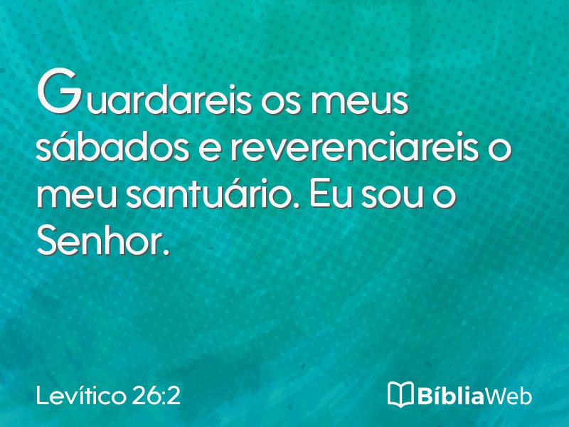 Levítico 26:2 em imagem para compartilhar