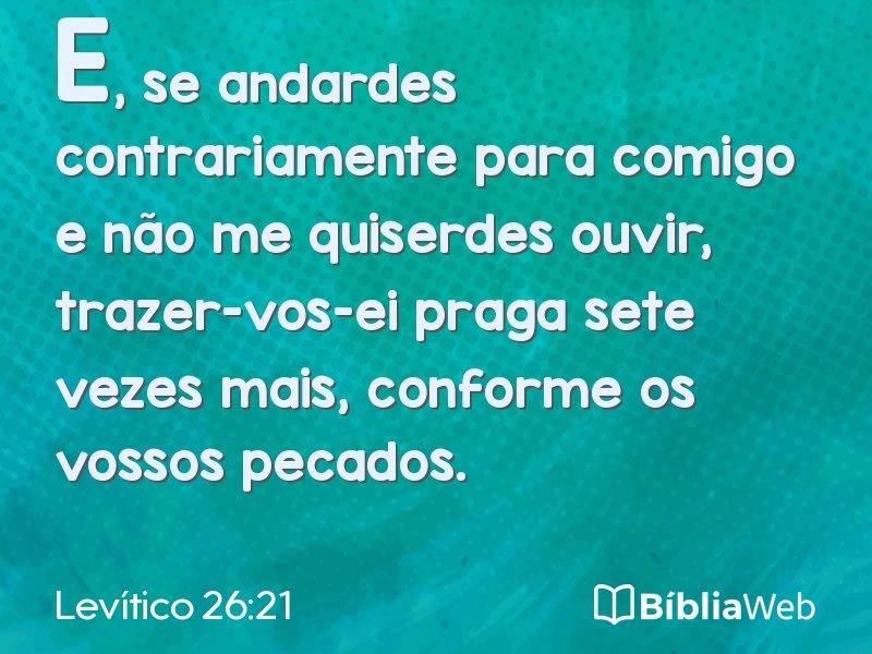 Levítico 26:21 em imagem para compartilhar
