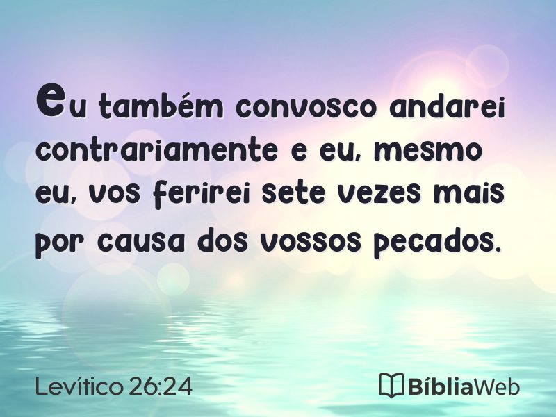 Levítico 26:24 em imagem para compartilhar