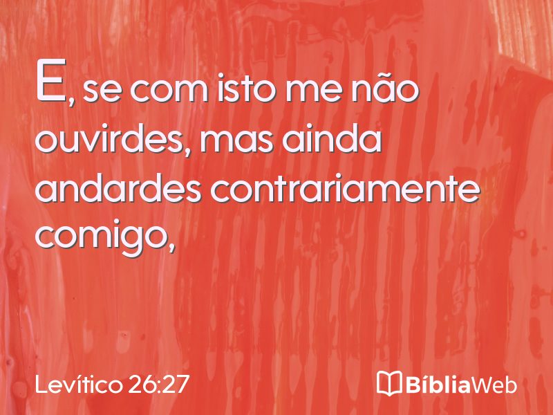 Levítico 26:27 em imagem para compartilhar