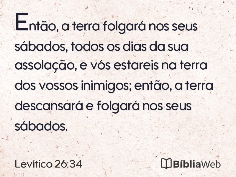 Levítico 26:34 em imagem para compartilhar
