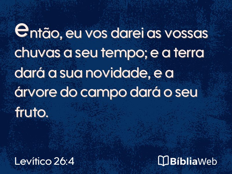 Levítico 26:4 em imagem para compartilhar