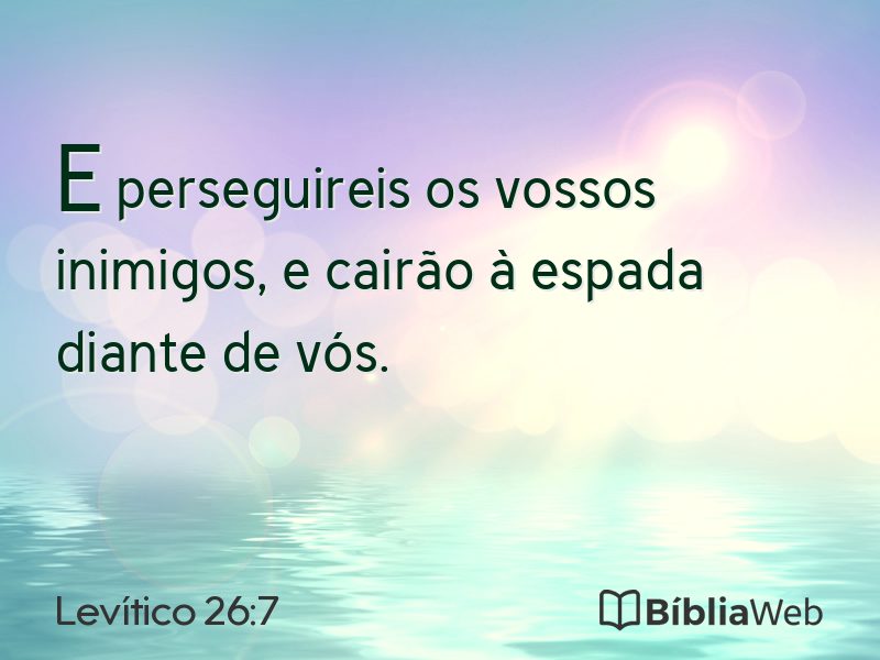 Levítico 26:7 em imagem para compartilhar