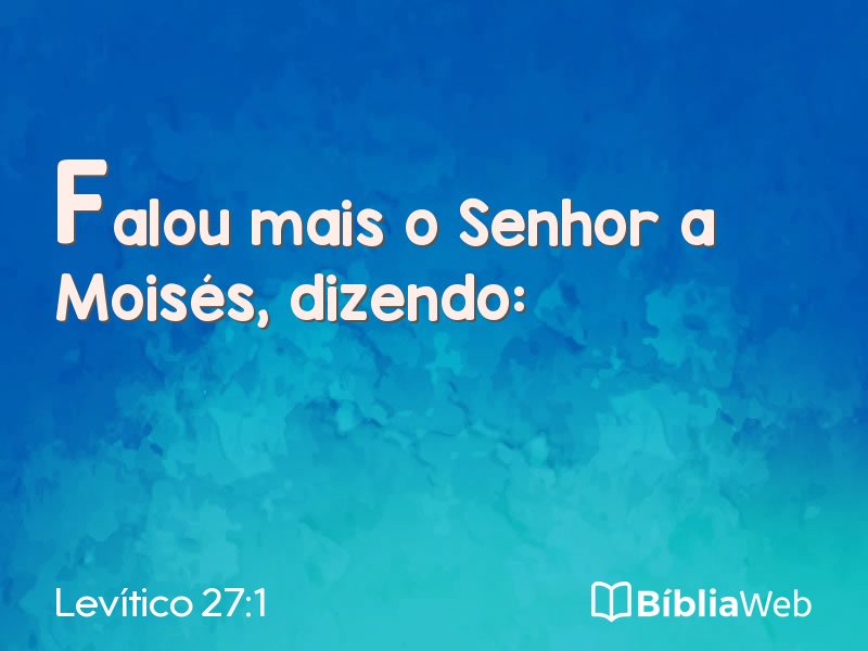 Levítico 27:1 em imagem para compartilhar