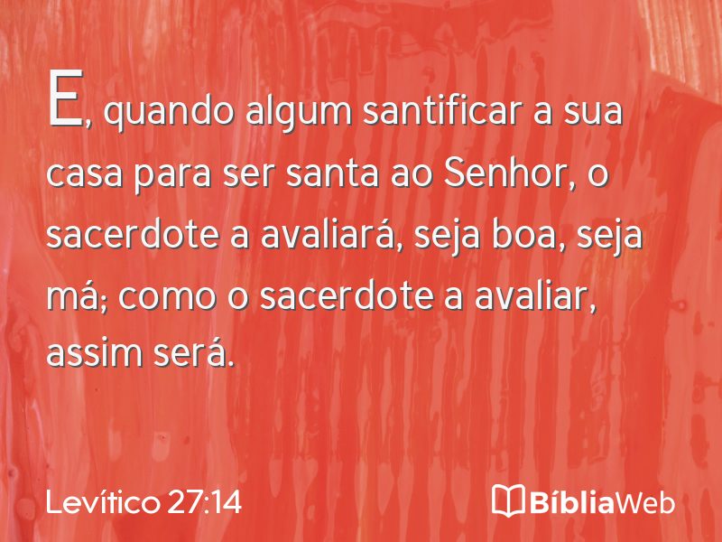 Levítico 27:14 em imagem para compartilhar