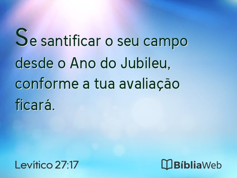 Levítico 27:17 em imagem para compartilhar