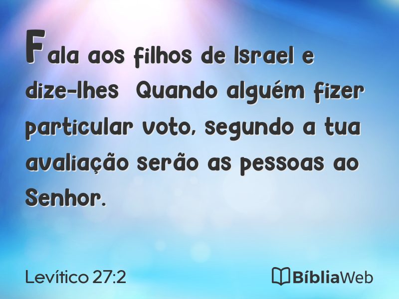 Levítico 27:2 em imagem para compartilhar