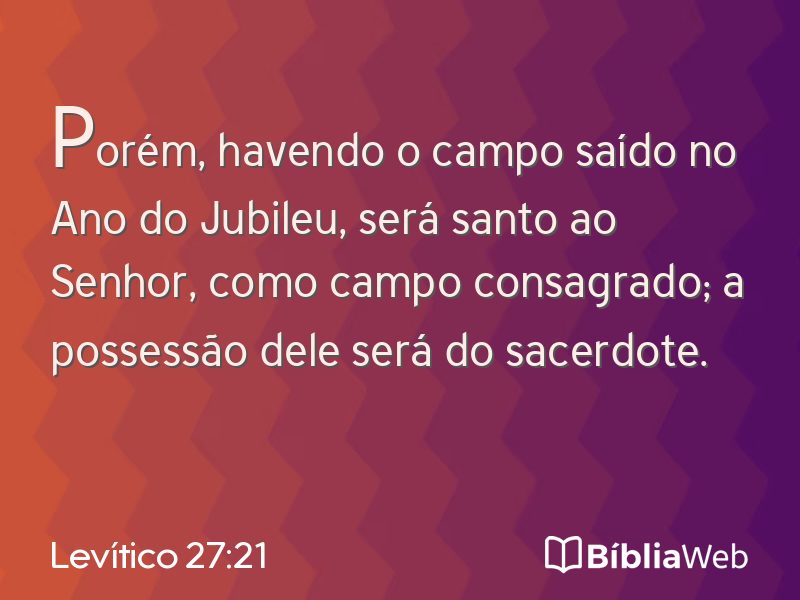 Levítico 27:21 em imagem para compartilhar