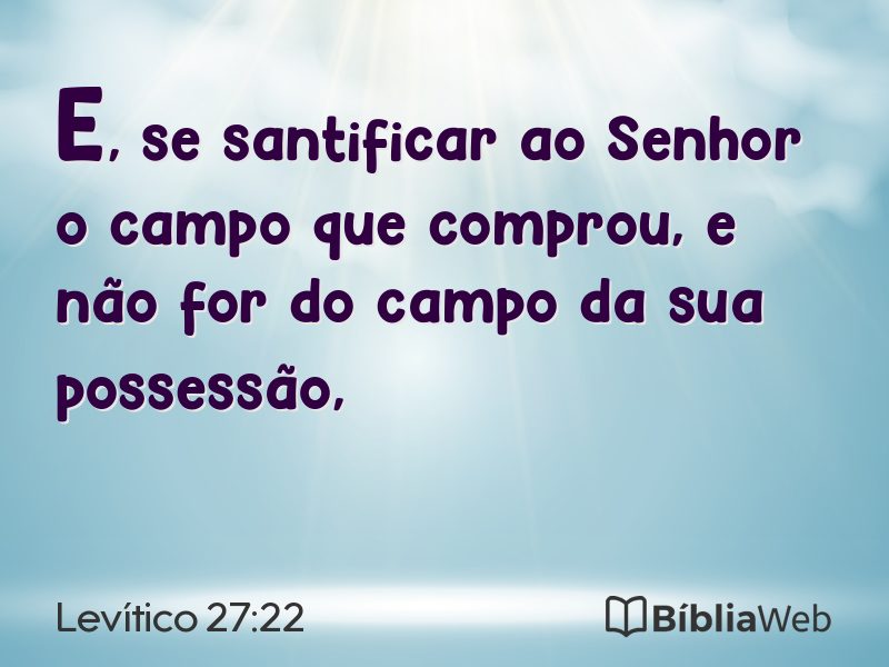 Levítico 27:22 em imagem para compartilhar