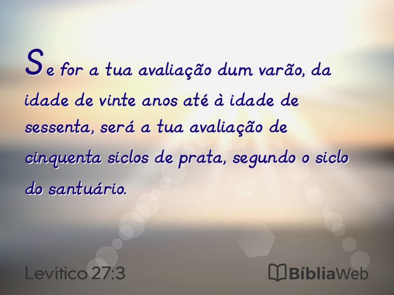 Levítico 27:3 em imagem para compartilhar