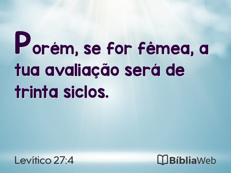 Levítico 27:4 em imagem para compartilhar