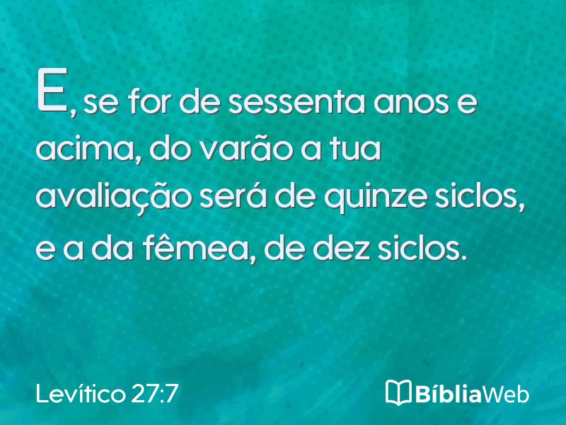 Levítico 27:7 em imagem para compartilhar