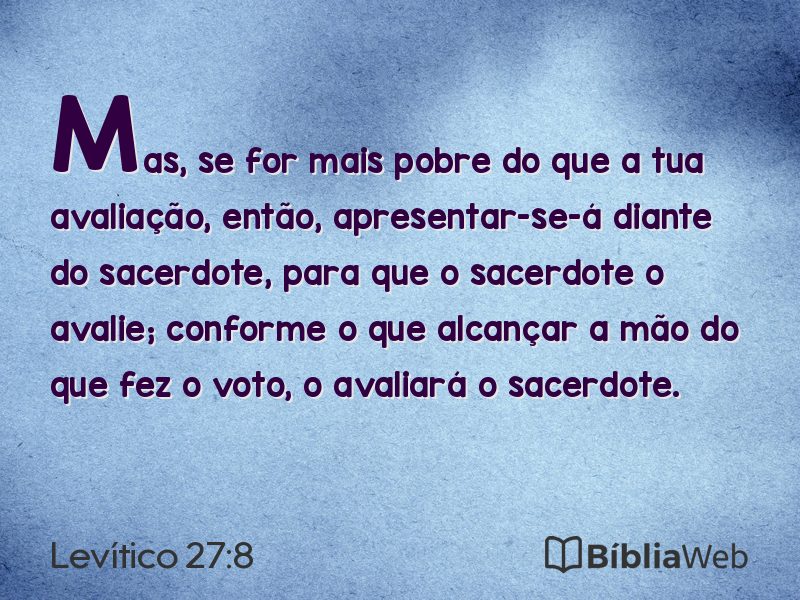 Levítico 27:8 em imagem para compartilhar