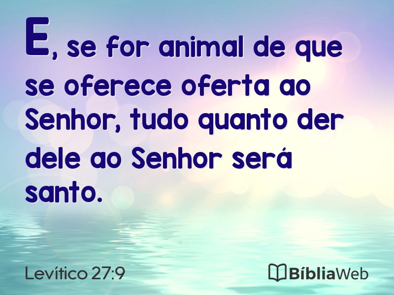 Levítico 27:9 em imagem para compartilhar