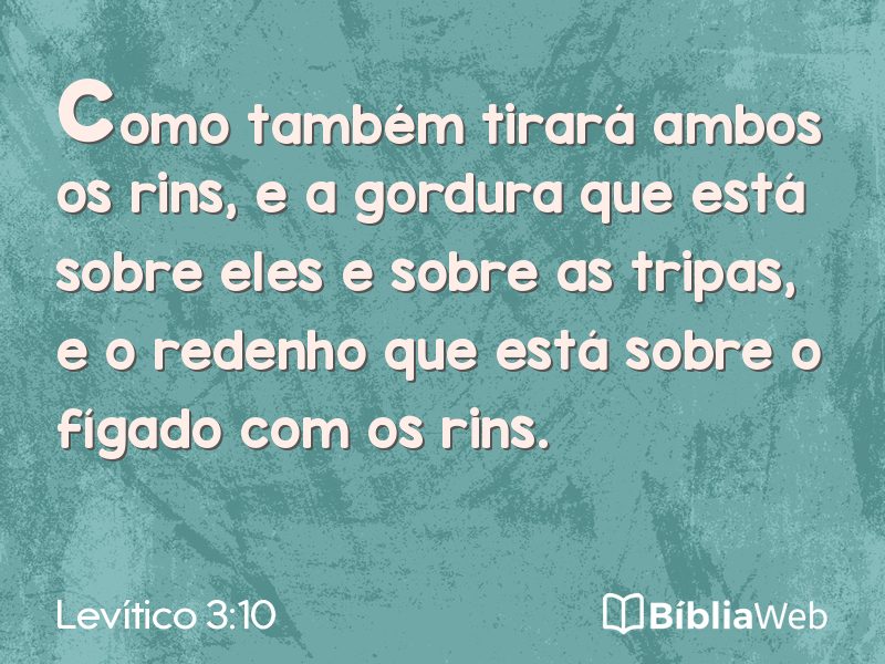 Levítico 3:10 em imagem para compartilhar