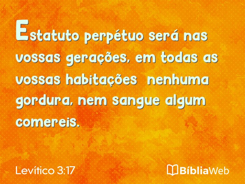Levítico 3:17 em imagem para compartilhar