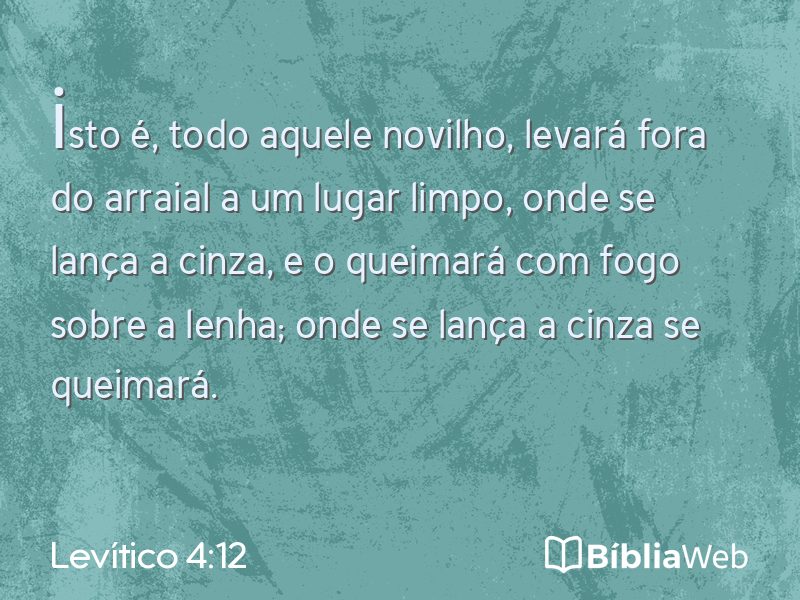 Levítico 4:12 em imagem para compartilhar