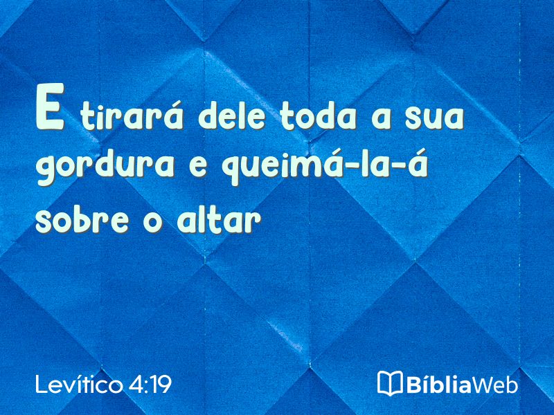 Levítico 4:19 em imagem para compartilhar