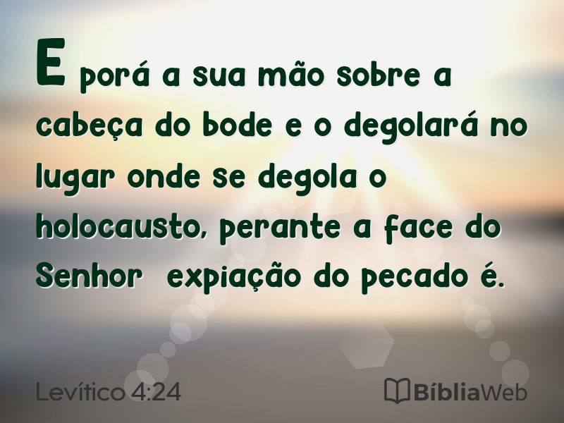 Levítico 4:24 em imagem para compartilhar