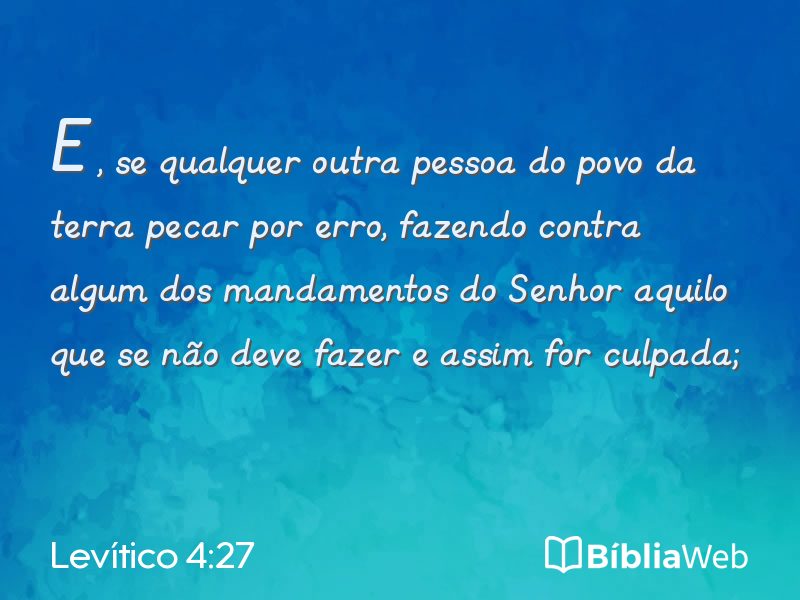 Levítico 4:27 em imagem para compartilhar