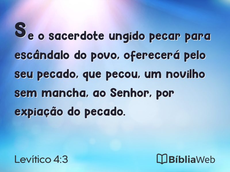 Levítico 4:3 em imagem para compartilhar
